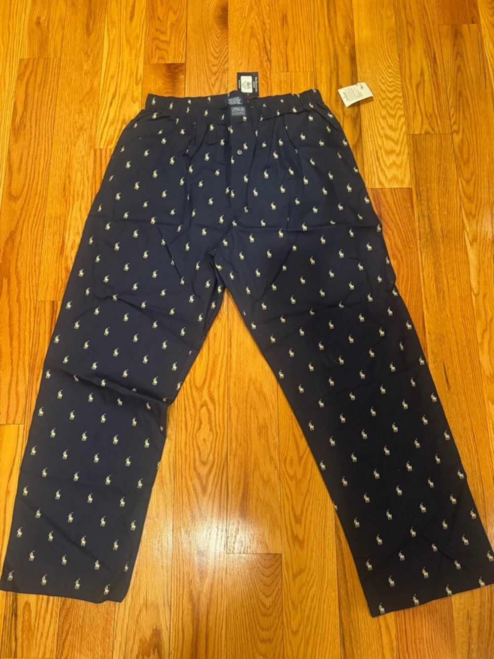 Polo by Ralph Lauren Navy All-Over Pony Print Lounge Pants
